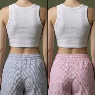 Fabrisa creation shorts blue and pink